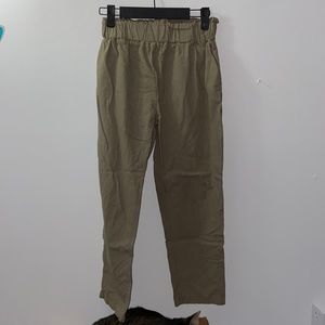 Army green trousers